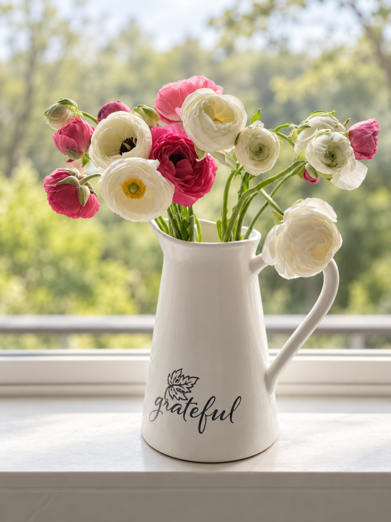 Summer’s grateful vase with flowers — enhanced supplied photograph